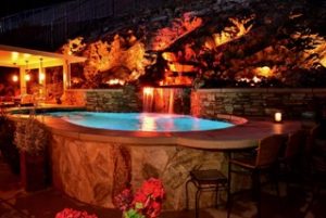 Landscape Lighting around the Pool